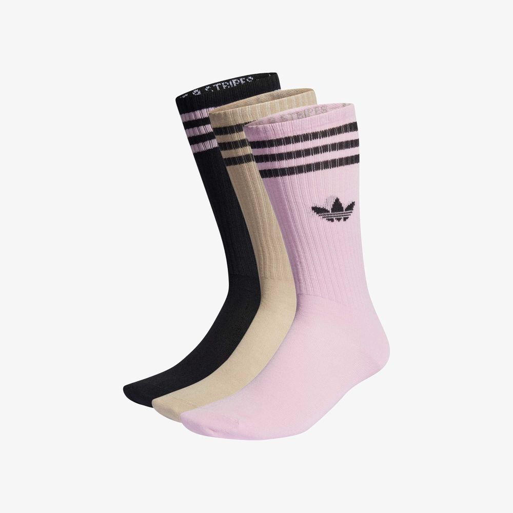 Adidas Media Clásico Solid Largas 3 Pares