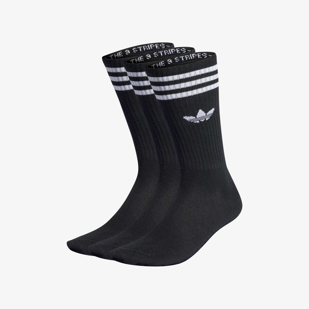 Adidas Media Clásico Solid Largas 3 Pares