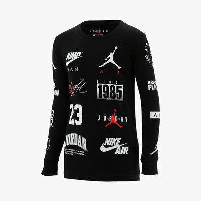 Poleras jordan best sale manga larga