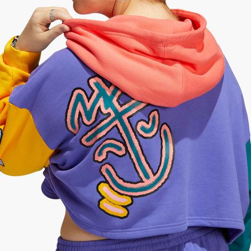adidas Sudadera con capucha Love Unites Crop
