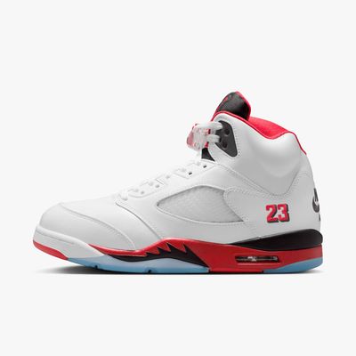 Air Jordan 5 Retro Fire Red Black Tongue