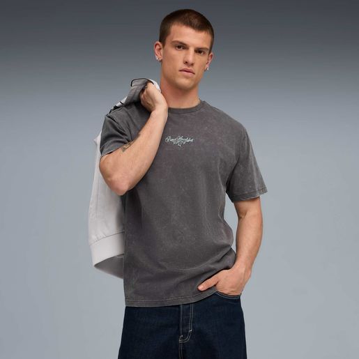 Puma Camiseta Graphic Font Play Washed