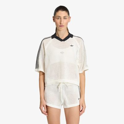 adidas Polo Polo Con Cuello De Tejido Crochet