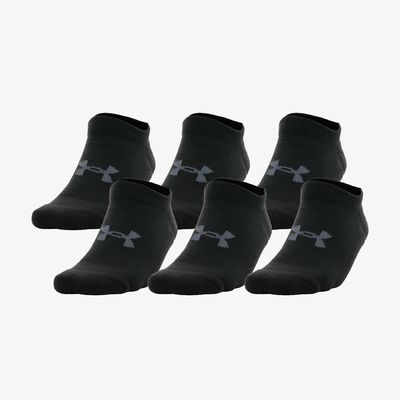 Under Armour Media Invisible No Show Socks 6 Pares