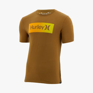 Maglietta Hurley M Evd Wsh OaO – Cotone Pre-ristretto, Texture Boxed, Stampa Sul Retro - copertina