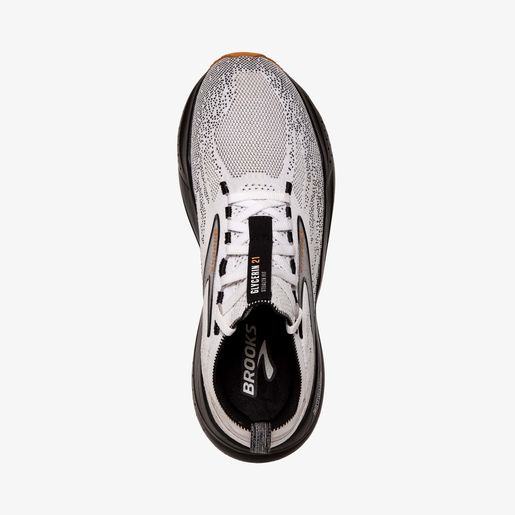 BROOKS Glycerine 22 Herensneakers, 43 EU, Oranje Nightlife White, 43 EU