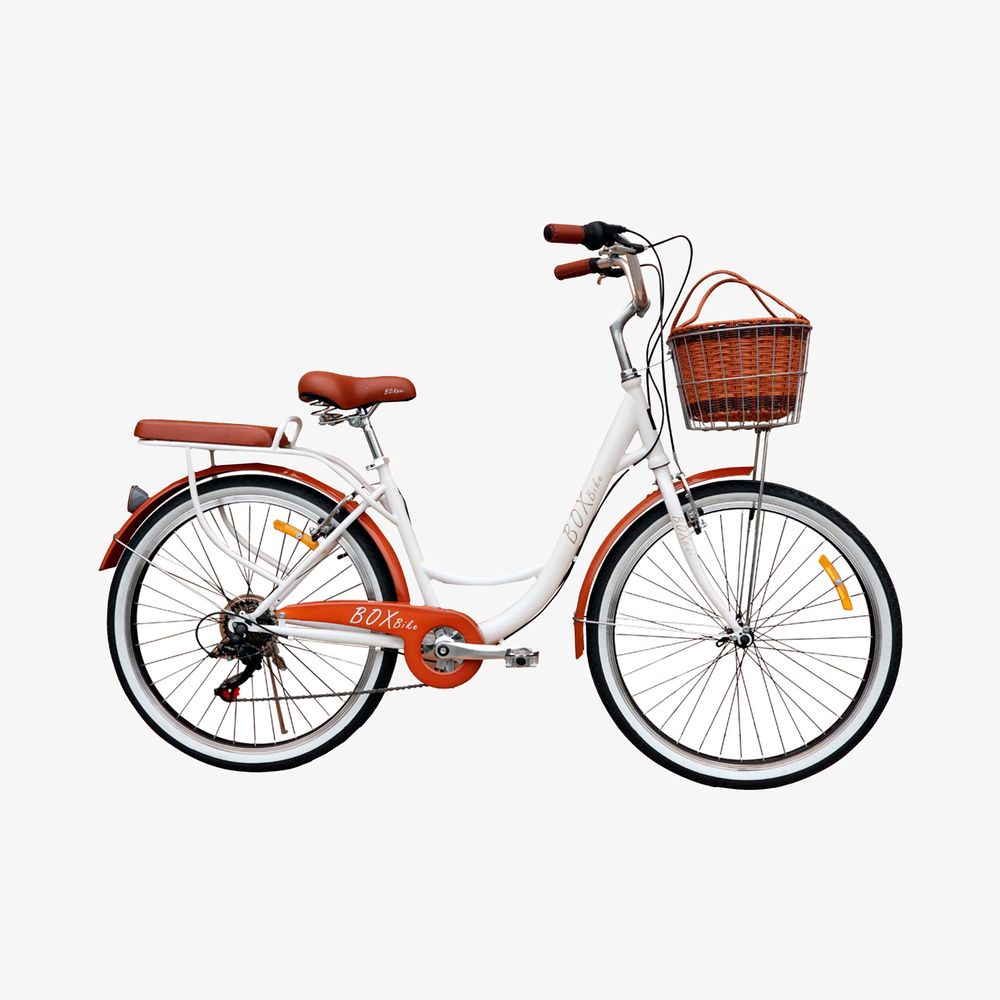 Canasta Bicicletas Vintage Hombre Box Bike Vintage Aro 26 Blanco