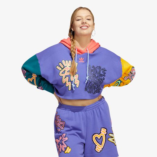 adidas Sudadera con capucha Love Unites Crop