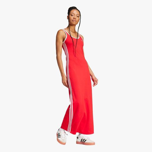 adidas Vestido Maxi Adicolor 3 bandas