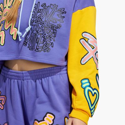 adidas Sudadera con capucha Love Unites Crop