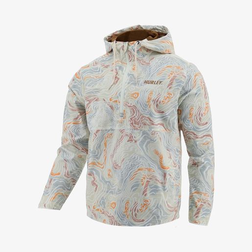 Felpa Uomo Hurley M Onshore Po, Regular Fit, In Morbido Pile Con Tasche A Marsupio, Polsini A Costine