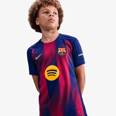 Nike Camiseta Barcelona Home 25/26 Niño
